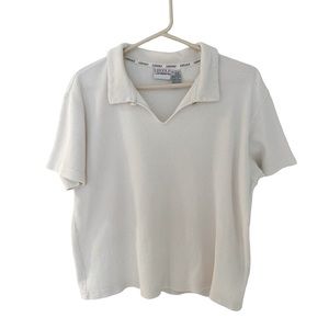 Liz Claiborne LizGolf Short Sleeve Top Size Large